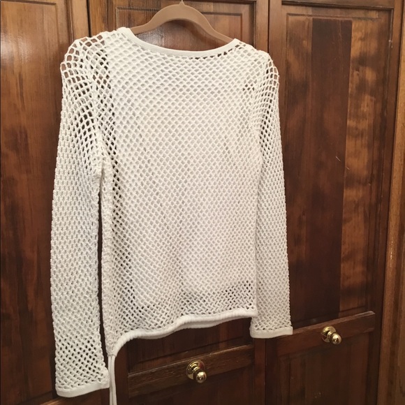 Liz Claiborne open knit shirt with camisole inner shirt. Size is P, NWOT - Picture 2 of 3